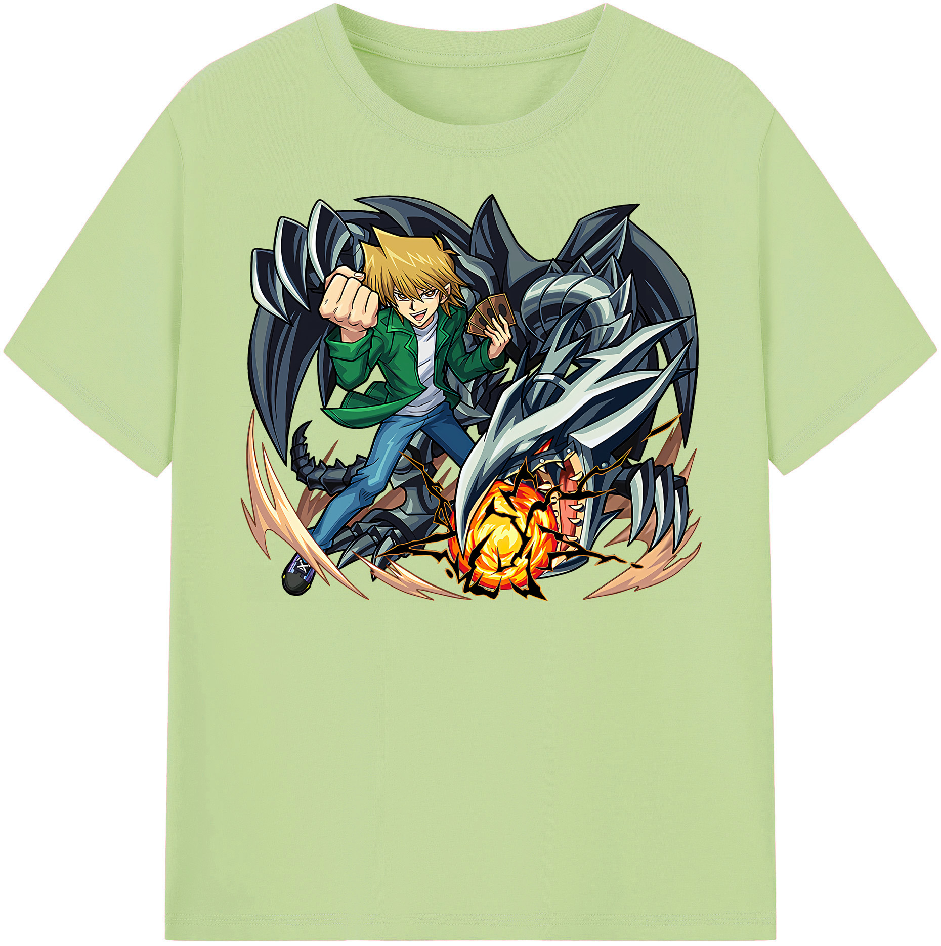 （画像用） 遊☆戯☆王 Yu-Gi-Oh! 綿100％半袖Tシャツ（フロントプリント）